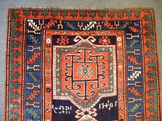 Armenian Kazak Rug, Dated 1905 and Inscripted, 6.4 X 4.5 ft (194x138 cm), very good condition. The inscription reads: "you are welcome to come and stay with us"?, any comments on that  ...