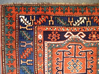 Armenian Kazak Rug, Dated 1905 and Inscripted, 6.4 X 4.5 ft (194x138 cm), very good condition. The inscription reads: "you are welcome to come and stay with us"?, any comments on that  ...