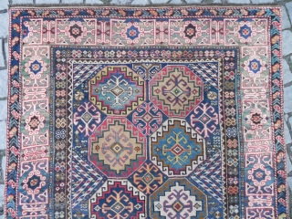 Antique Caucasian Kuba long Runner, 3.9 x 11.9 ft, mid 19th Century. Available to see in our gallery in Istanbul by appointment, or can be shipped out on approval. rugspecialist.com   