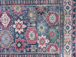 Antique Caucasian Kuba long Runner, 3.9 x 11.9 ft, mid 19th Century. Available to see in our gallery in Istanbul by appointment, or can be shipped out on approval. rugspecialist.com   