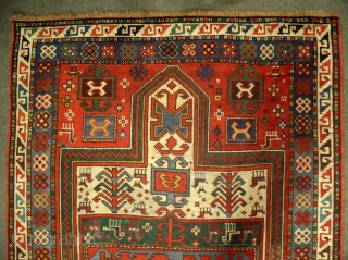 Caucasian Sewan (Sevan) Kazak Rug, 173x118cm (5.7x3.9), Good Condition and dyes, ca 1880, www.rugspecialist.com                   