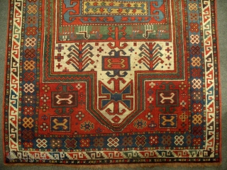 Caucasian Sewan (Sevan) Kazak Rug, 173x118cm (5.7x3.9), Good Condition and dyes, ca 1880, www.rugspecialist.com                   