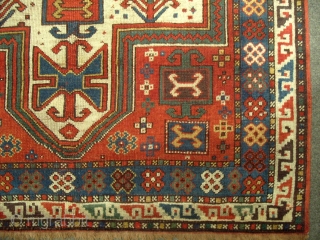 Caucasian Sewan (Sevan) Kazak Rug, 173x118cm (5.7x3.9), Good Condition and dyes, ca 1880, www.rugspecialist.com                   