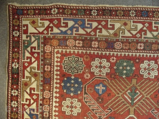 Shirvan Rug, 163x120 cm (64x47 inches), late 19th Century, Good condition. www.rugspecialist.com                     