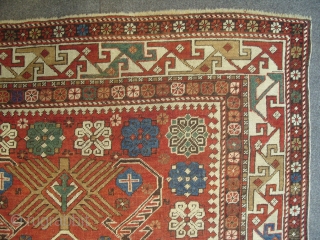 Shirvan Rug, 163x120 cm (64x47 inches), late 19th Century, Good condition. www.rugspecialist.com                     