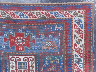 Caucasian Karachoph Kazak Rug, 6.4 x 4.6 ft (195x139 cm), good condition, late 19th Century. www.rugspecialist.com                 