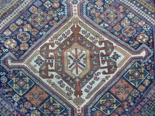 a South Persian tribal rug, 8.2 x 5 ft (250x154 cm), good condition, late 19th century.                 