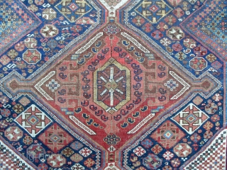 a South Persian tribal rug, 8.2 x 5 ft (250x154 cm), good condition, late 19th century.                 
