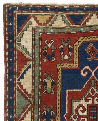 Caucasian Fachralo Kazak Prayer Rug, 4 x 5 Ft (118x144 cm), late 19th Century, 
http://rugspecialist.com/shop/12-antique-rugs                  