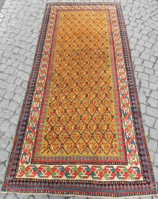 Large Antique Caucasian Kazak Rug, 8.8x4 ft (267x124 cm)                        