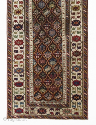 Caucasian Daghestan Runner, 34 x 117 inches (86x297 cm), 19th Century                      