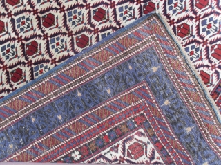 Antique Caucasian Shirvan Rug, 63x53 inches, excellent condition, late 19th century.                      