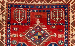 Bordjalo Kazak Rug, 41 x 46 inches (105x117 cm), late 19th Century                     