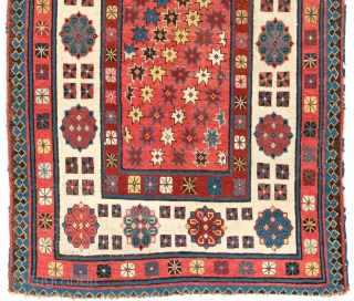 Caucasian Talish long Rug, 3.3 x 7.2 ft  (99x217 cm), 19th Century. Original as found, slight losses to the ends and sides as seen, otherwise in very good condition. stock no:  ...