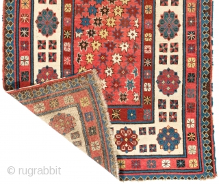 Caucasian Talish long Rug, 3.3 x 7.2 ft  (99x217 cm), 19th Century. Original as found, slight losses to the ends and sides as seen, otherwise in very good condition. stock no:  ...