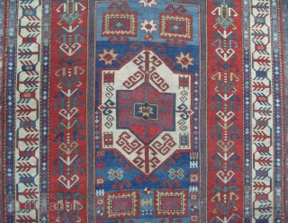 A Splendid Caucasian Fachralo Prayer Rug, Dated 1898, 175x125 cm.  www.rugspecialist.com                     