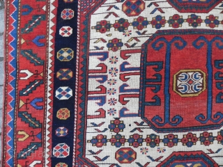 Antique Caucasian Karachopf Kazak Rug (also pronounced Karachov or Karachoph), 8.6 x 5.6 ft (261x170 cm), Excellent Condition, late 19th century.            