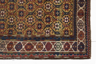 Caucasian Kazak Rug, 4ft x 7ft (120x210 cm), late 19th Century.                      