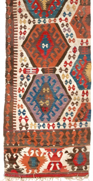 Antique Anatolian Kilim Panel.  82x332 cm. no A197                        