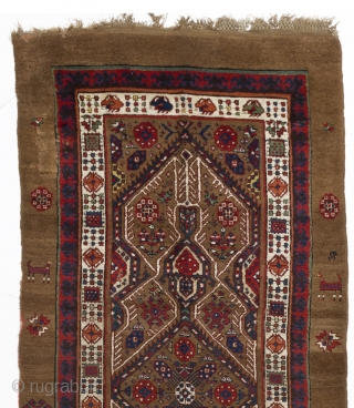 Camel Hair Serab Runner, 4 x 12.4 Ft (120x375 cm), 19th Cen.                     