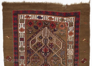 Camel Hair Serab Runner, 4 x 12.4 Ft (120x375 cm), 19th Cen.                     