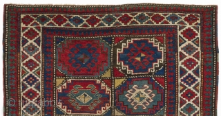 Moghan Kazak, 128x190 cm (4'2" x 6'3"), 19th Cen. Please ask for a catalogue of our current inventory.               