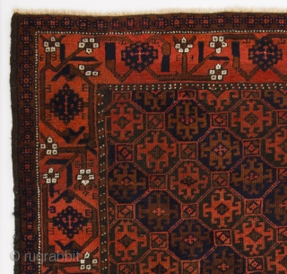 Antique Baluch Rug, 101x186 cm (3.4 by 6.2 Ft)                        