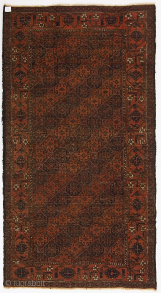 Antique Baluch Rug, 101x186 cm (3.4 by 6.2 Ft)                        