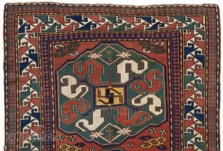 Antique Karabagh Cloudband rug from the village of "Chondzoresk" in Southern Caucasus. 5' x 7'3" (152x220 cm), late 19th Century.             