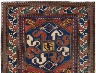 Antique Karabagh Cloudband rug from the village of "Chondzoresk" in Southern Caucasus. 5' x 7'3" (152x220 cm), late 19th Century.             