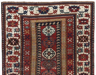 Caucasian Kazak Rug, 5'2" x 8'3" (158x251 cm), 19th Century, perfect condition, full pile. info@rugspecialist.com                  