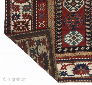 Caucasian Kazak Rug, 5'2" x 8'3" (158x251 cm), 19th Century, perfect condition, full pile. info@rugspecialist.com                  