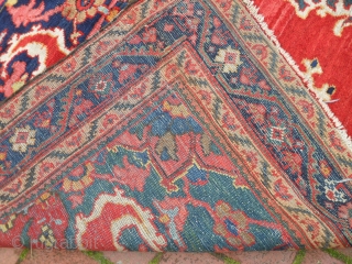 a Sultananad Rug, Central Persia, 140x210 cm (4.7x6.11 ft), beautiful colours, original with no repairs, slight losses to one end, good even pile. www.rugspecialist.com         