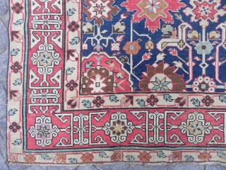 An Early Caucasian Afshan Kuba long Rug, 4.8x12.6 ft (146x384 cm), ca 1810, fresh from a US Estate, not washed or restored. www.rugspecialist.com          