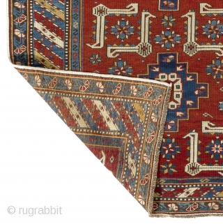 Antique Caucasian Shirvan Rug, 3.6 x 5.4 ft (106x163 cm)                       