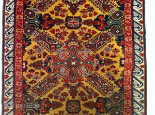 Caucasian Seichur long Rug, 101x255 cm, mid 19th Century.                        