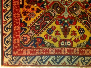 Caucasian Seichur long Rug, 101x255 cm, mid 19th Century.                        