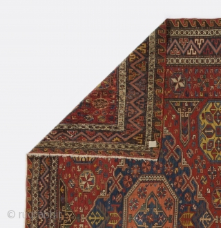 Antique Caucasian "Konagkend" Soumac Rug, 216x267 cm, Second half 19th Century.                      