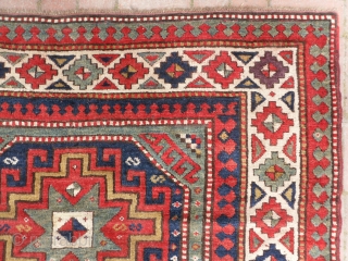 Caucasian Kazak Rug, 213x142 cm, Fabulous Colours, good condition with full pile, second half 19th Century. www.RugSpecialist.com, Address: Binbirdirek Mah, Peykhane Cad, Ersoy Apt, No 48/2, Sultanahmet, ISTANBUL, TURKEY (200 metres to  ...