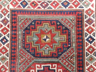 Caucasian Kazak Rug, 213x142 cm, Fabulous Colours, good condition with full pile, second half 19th Century. www.RugSpecialist.com, Address: Binbirdirek Mah, Peykhane Cad, Ersoy Apt, No 48/2, Sultanahmet, ISTANBUL, TURKEY (200 metres to  ...