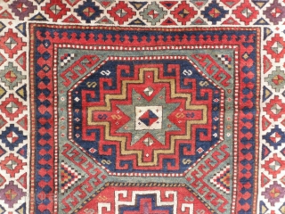 Caucasian Kazak Rug, 213x142 cm, Fabulous Colours, good condition with full pile, second half 19th Century. www.RugSpecialist.com, Address: Binbirdirek Mah, Peykhane Cad, Ersoy Apt, No 48/2, Sultanahmet, ISTANBUL, TURKEY (200 metres to  ...