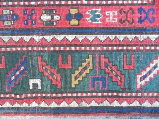 Antique Caucasian Karatchoph Kazak Rug                            