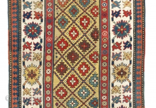 South Caucasian Runner, 3.7 x 9 Ft (110x268 cm), late 19th Century.                     