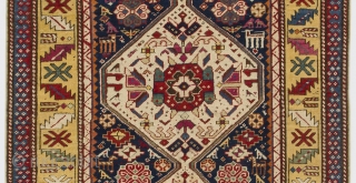 Gendje Runner, 3.7 x 10.8 Ft (110x326 cm), late 19th Century.                      