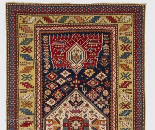 Gendje Runner, 3.7 x 10.8 Ft (110x326 cm), late 19th Century.                      