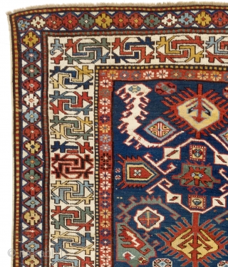 Colorful Antique Caucasian Bidjov Rug,  late 19th Century, 5 x 10 Ft. (150x305 cm)                  