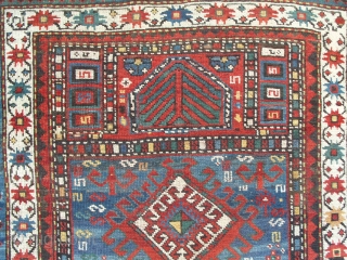 Caucasian Kazak Prayer Rug, 157x100 cm, second half 19th century. www.RugSpecialist.com, address: Binbirdirek Mah, Peykhane Cad, Ersoy Apt, No 48/2, Sultanahmet, ISTANBUL, TURKEY          