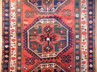 Caucasian Lori Pambak Kazak Rug, 8.9x4.8 ft, dated 1905, very good condition and full pile.                  