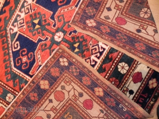 Caucasian Lori Pambak Kazak Rug, 8.9x4.8 ft, dated 1905, very good condition and full pile.                  