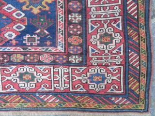 antique Caucasian Shirvan Rug, 3.11x7.8 ft (120x238 cm), late 19th century. www.rugspecialist.com                     